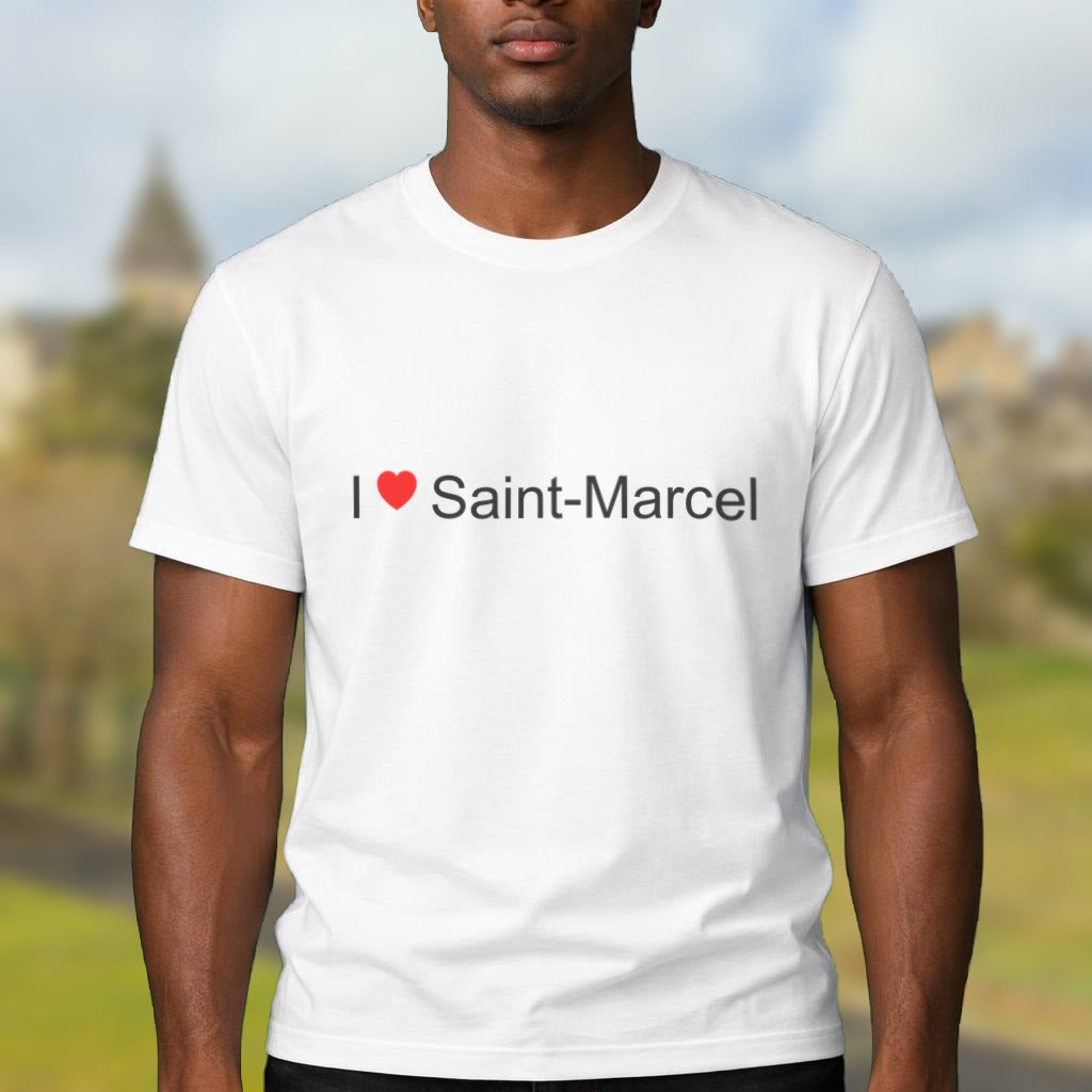 T-shirt I love Saint-Marcel (36) porté