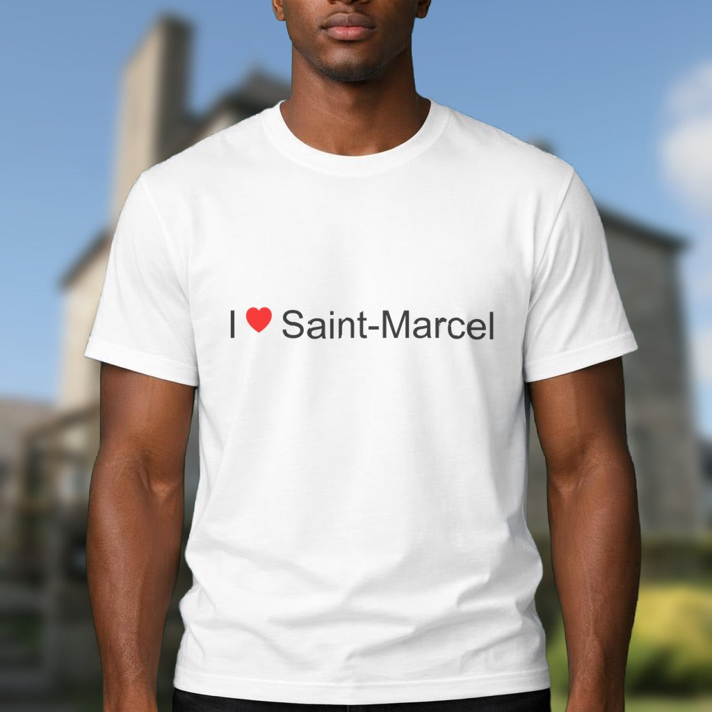 T-shirt I love Saint-Marcel (56)