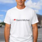 T-shirt I love Saint-Michel porté