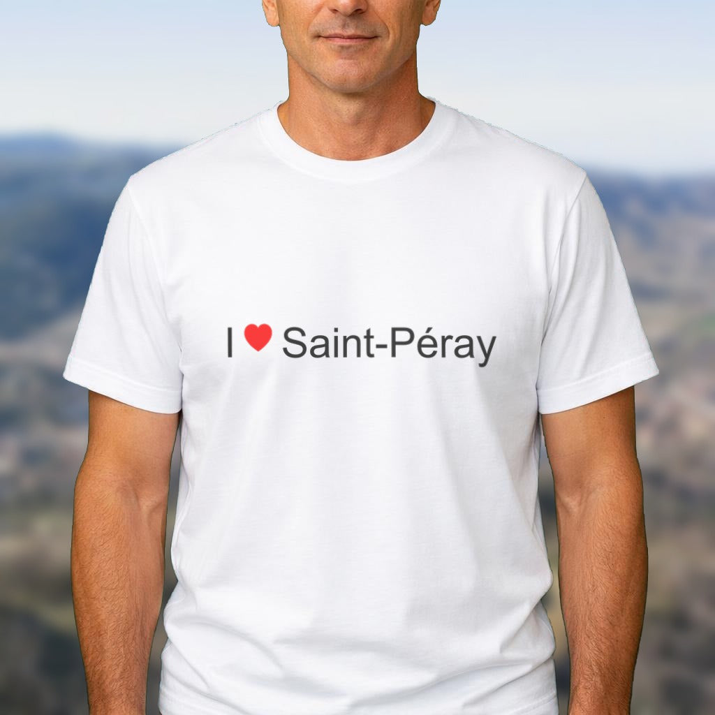 T-shirt I love Saint-Péray porté