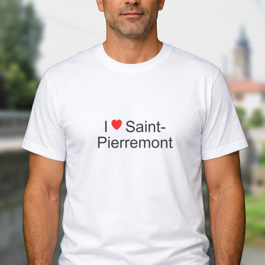 T-shirt I love Saint-Pierremont (88) porté