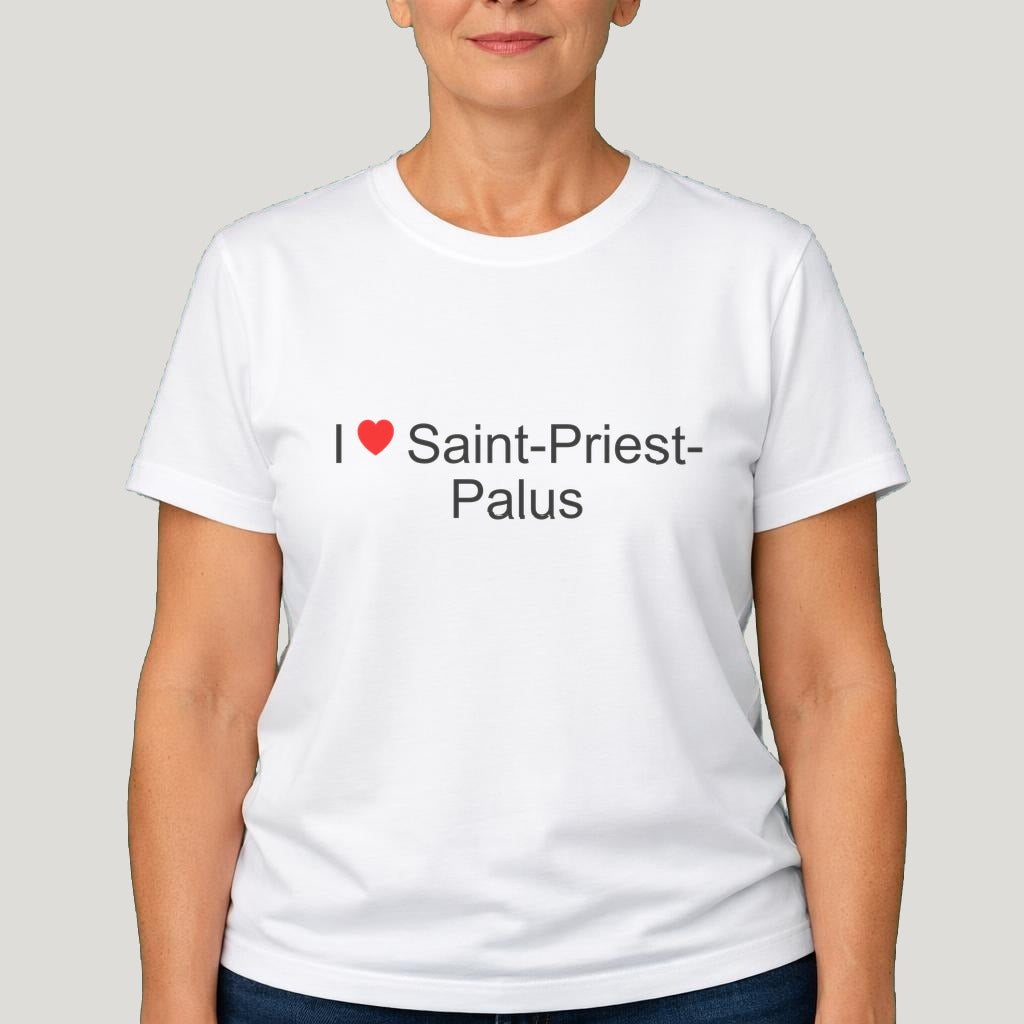 T-shirt I love Saint-Priest-Palus