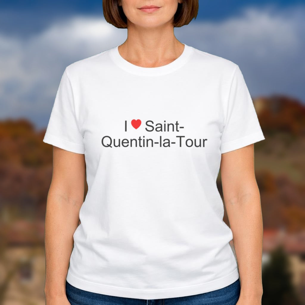 T-shirt I love Saint-Quentin-la-Tour porté