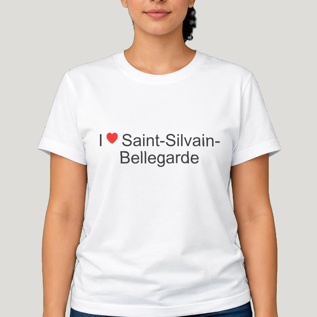 T-shirt I love Saint-Silvain-Bellegarde