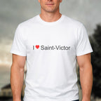 T-shirt I love Saint-Victor porté