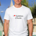 T-shirt I love Sallèles-d'Aude porté