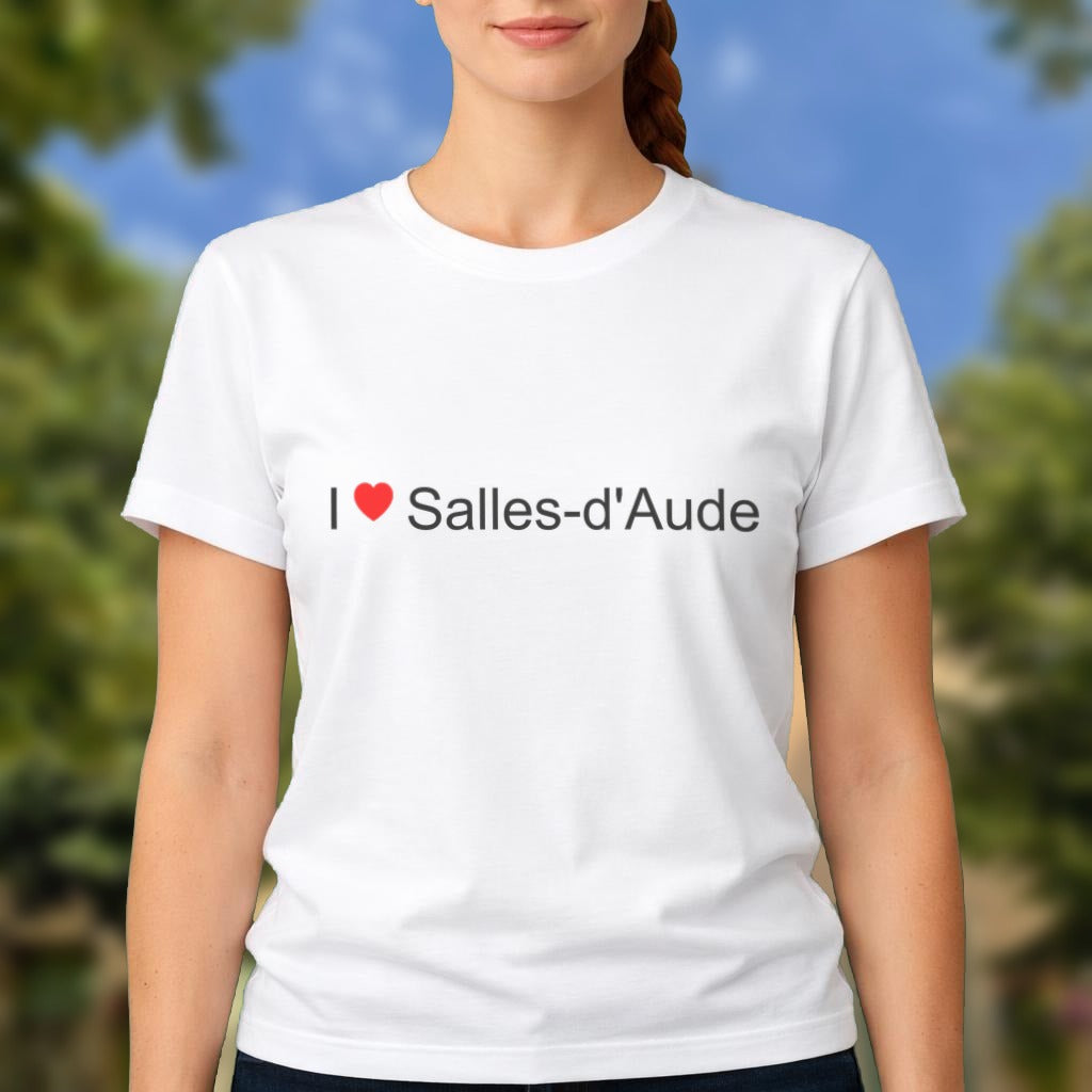 T-shirt I love Salles-d'Aude porté