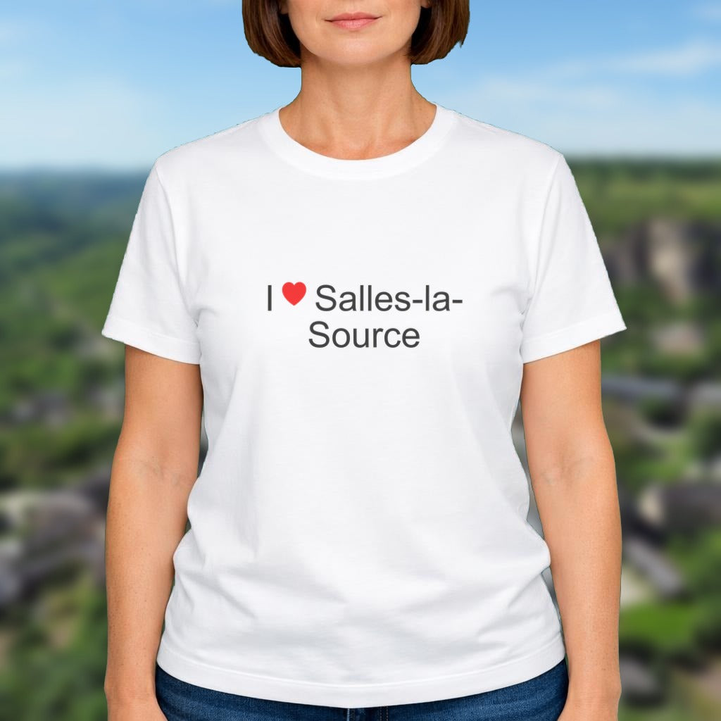 T-shirt I love Salles-la-Source porté