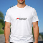 T-shirt I love Salsein porté