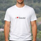T-shirt I love Sautel porté