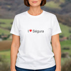 T-shirt I love Ségura porté