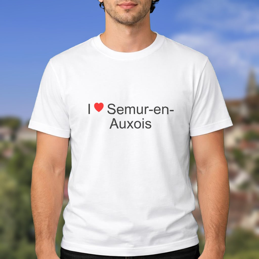 T-shirt I love Semur-en-Auxois