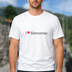 T-shirt I love Senconac porté
