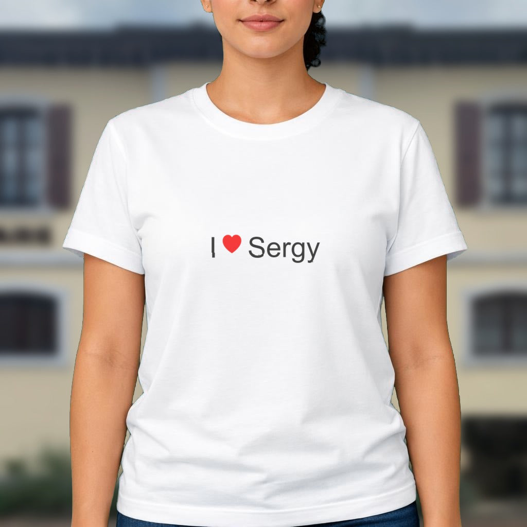 T-shirt I love Sergy