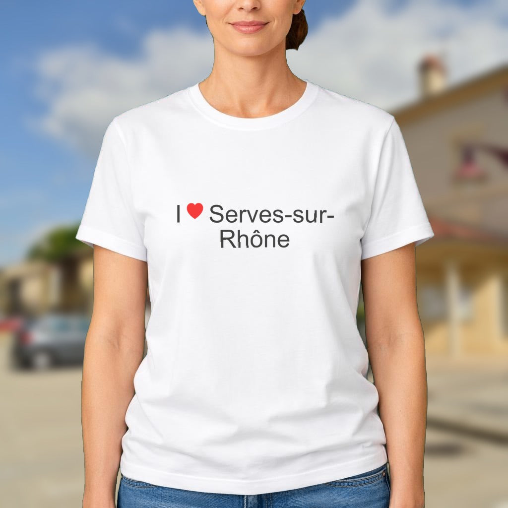 T-shirt I love Serves-sur-Rhône