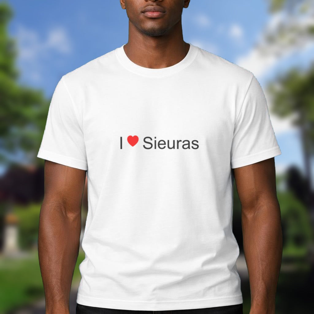 T-shirt I love Sieuras porté