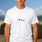 T-shirt I love Sor porté