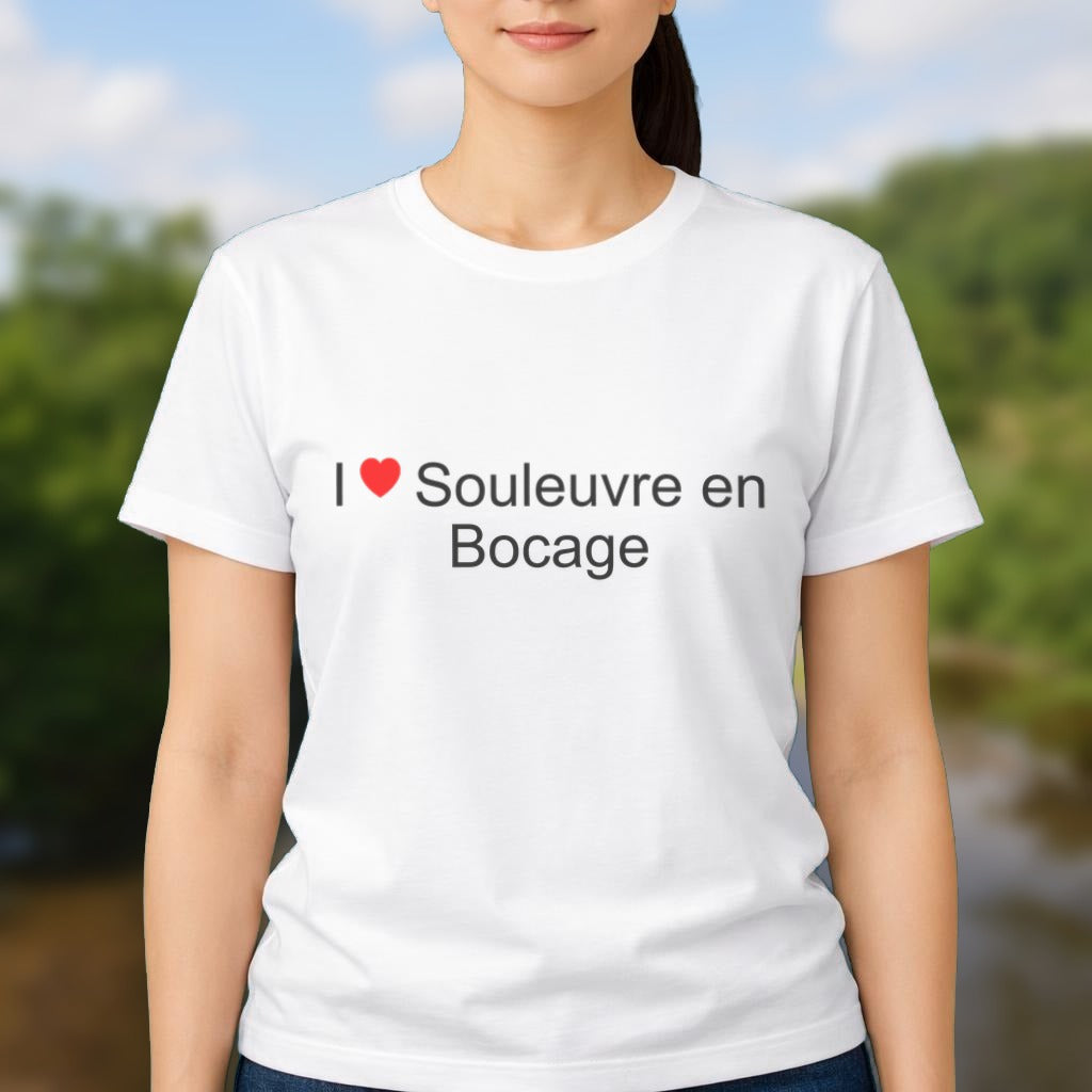 T-shirt I love Souleuvre en Bocage porté