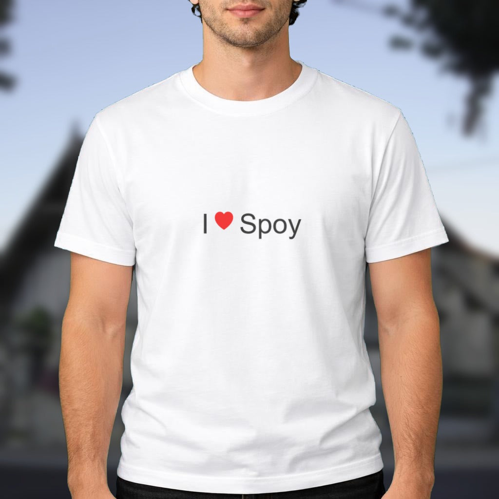 T-shirt I love Spoy (10) porté