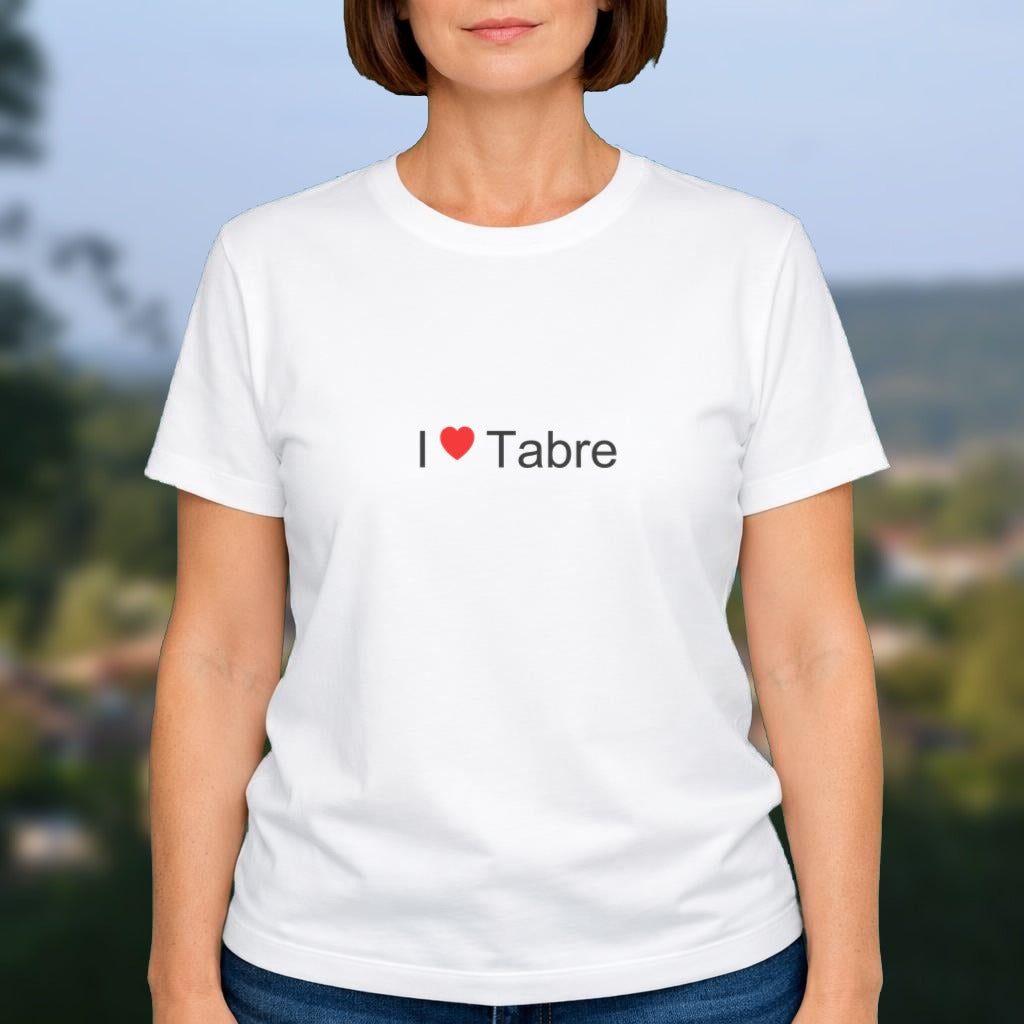 T-shirt I love Tabre porté
