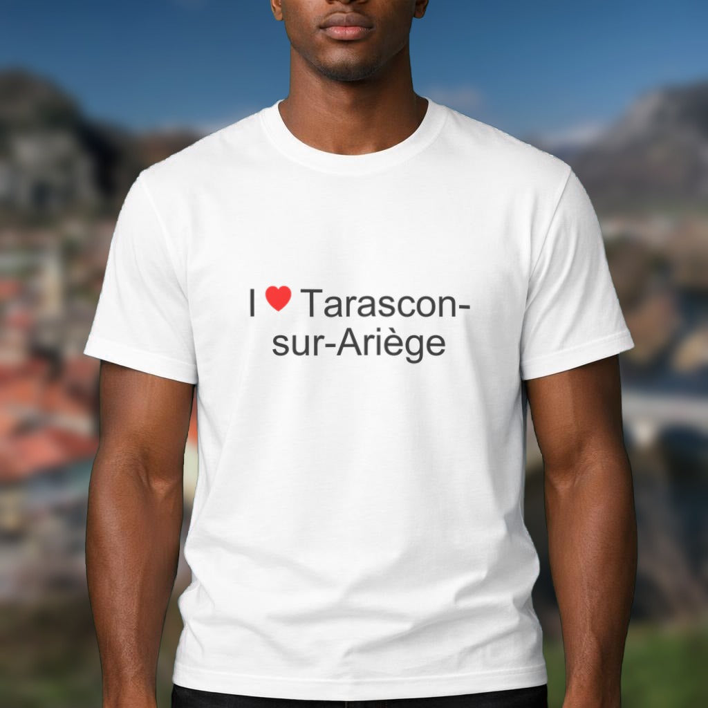 T-shirt I love Tarascon-sur-Ariège porté