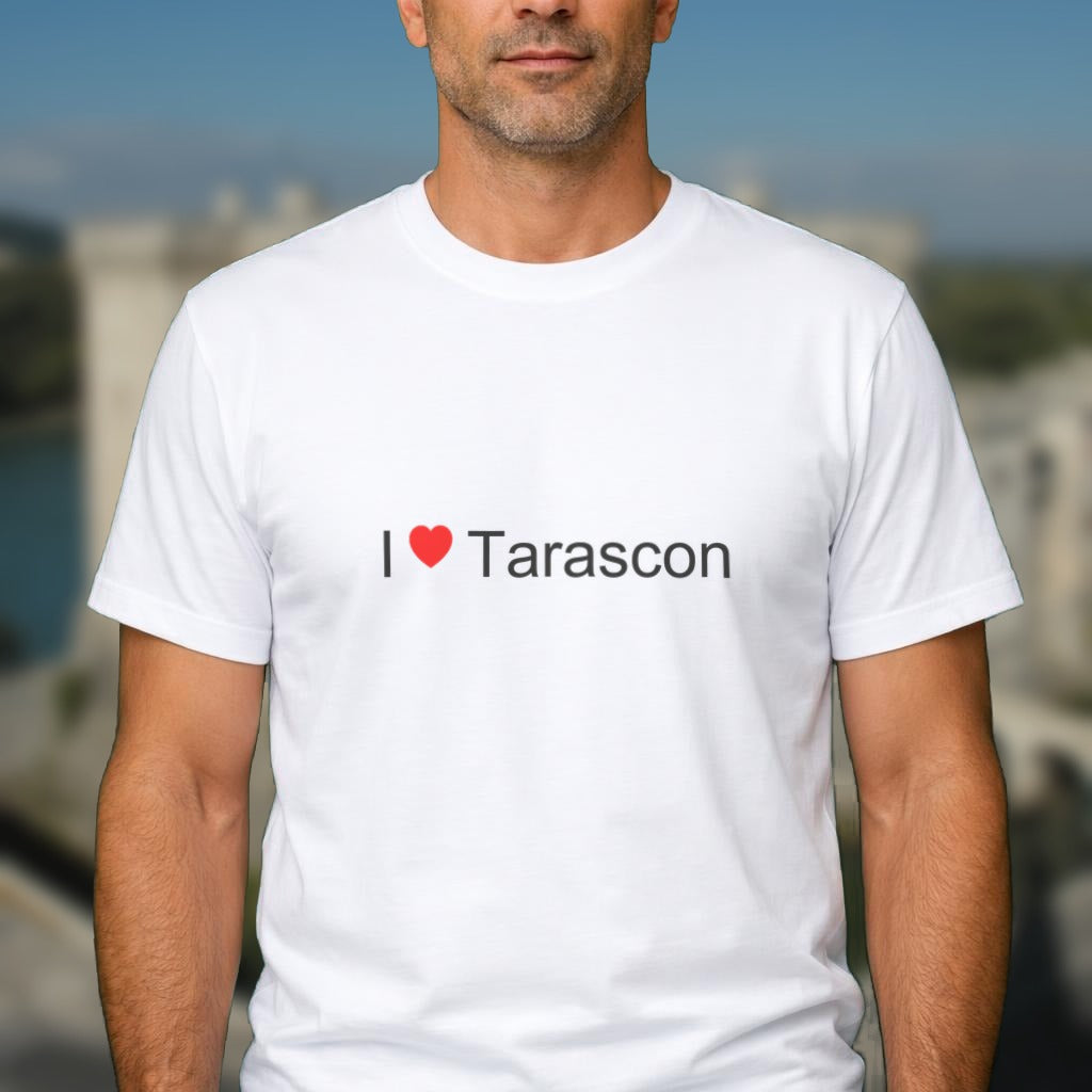T-shirt I love Tarascon porté