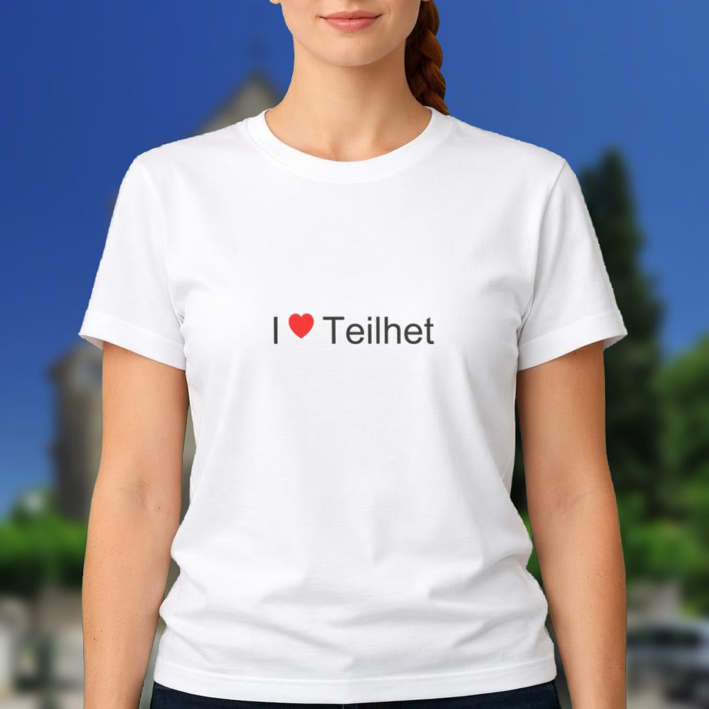 T-shirt I love Teilhet (09) porté