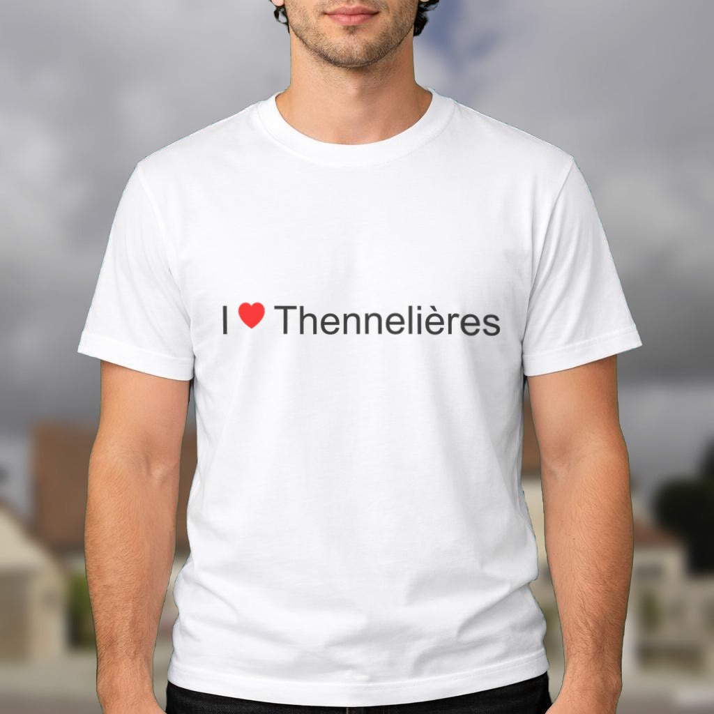 T-shirt I love Thennelières porté