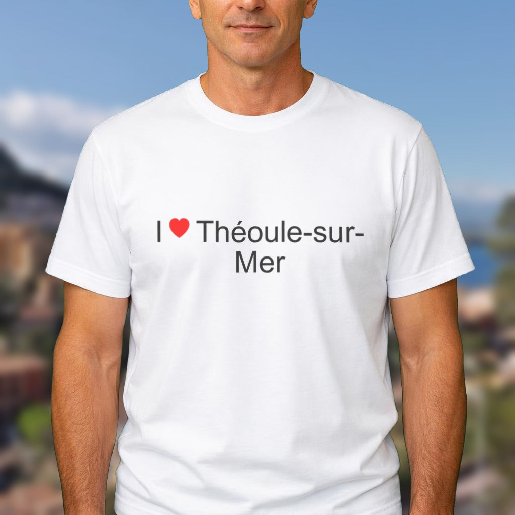 T-shirt I love Théoule-sur-Mer porté