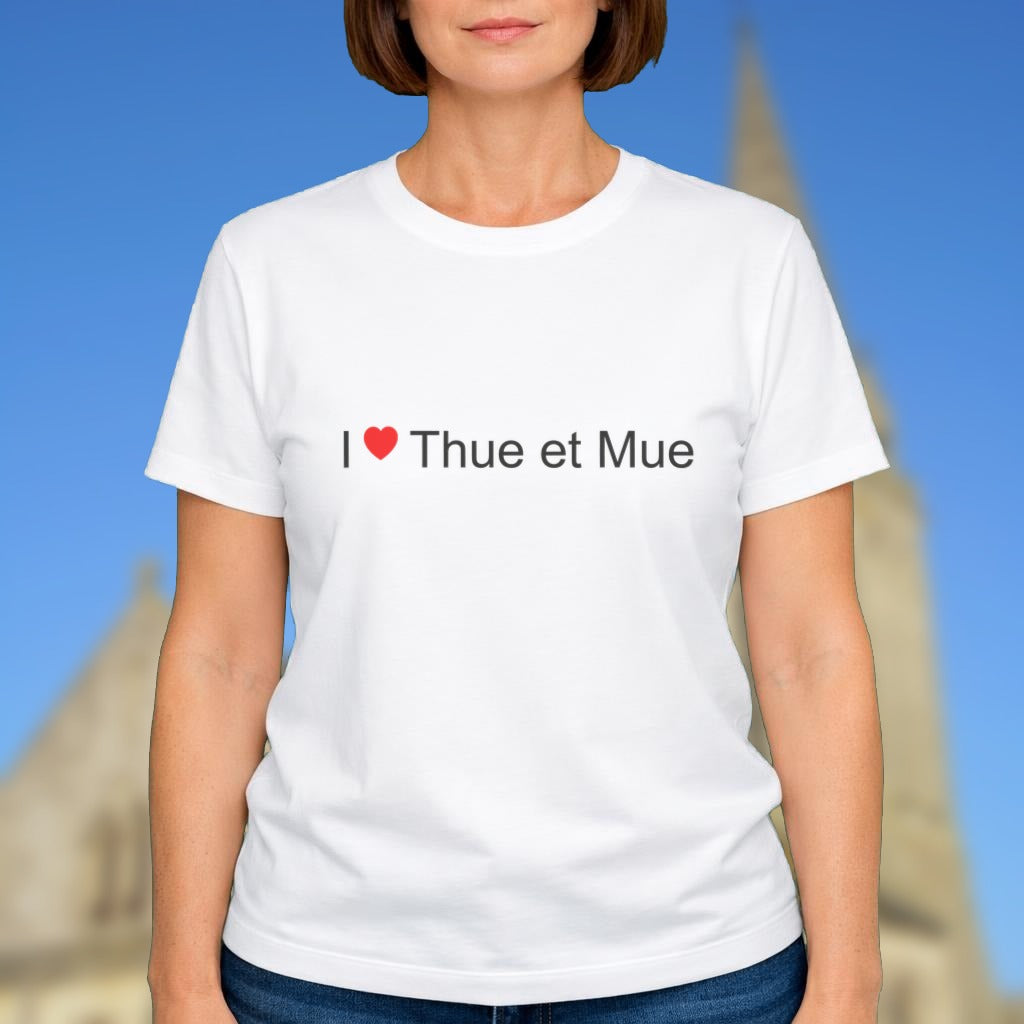 T-shirt I love Thue et Mue porté