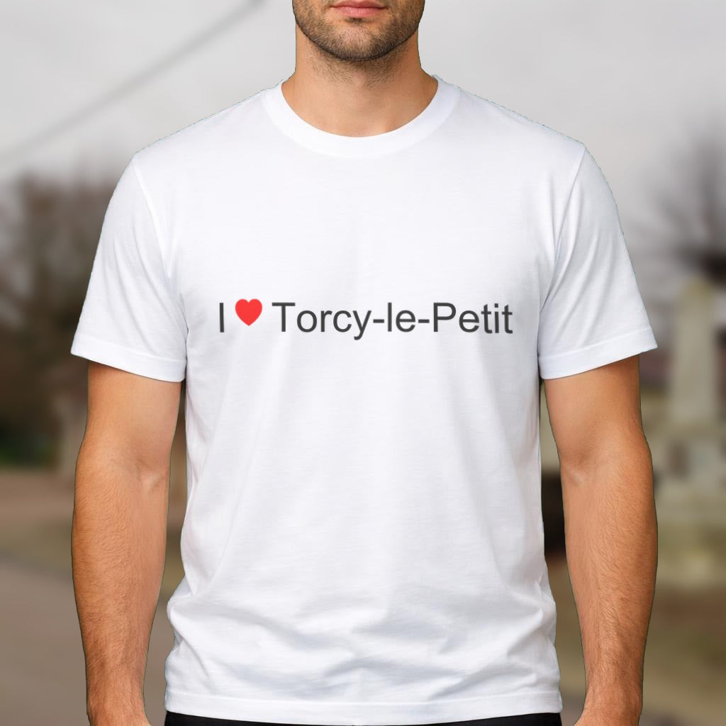 T-shirt I love Torcy-le-Petit (10) porté