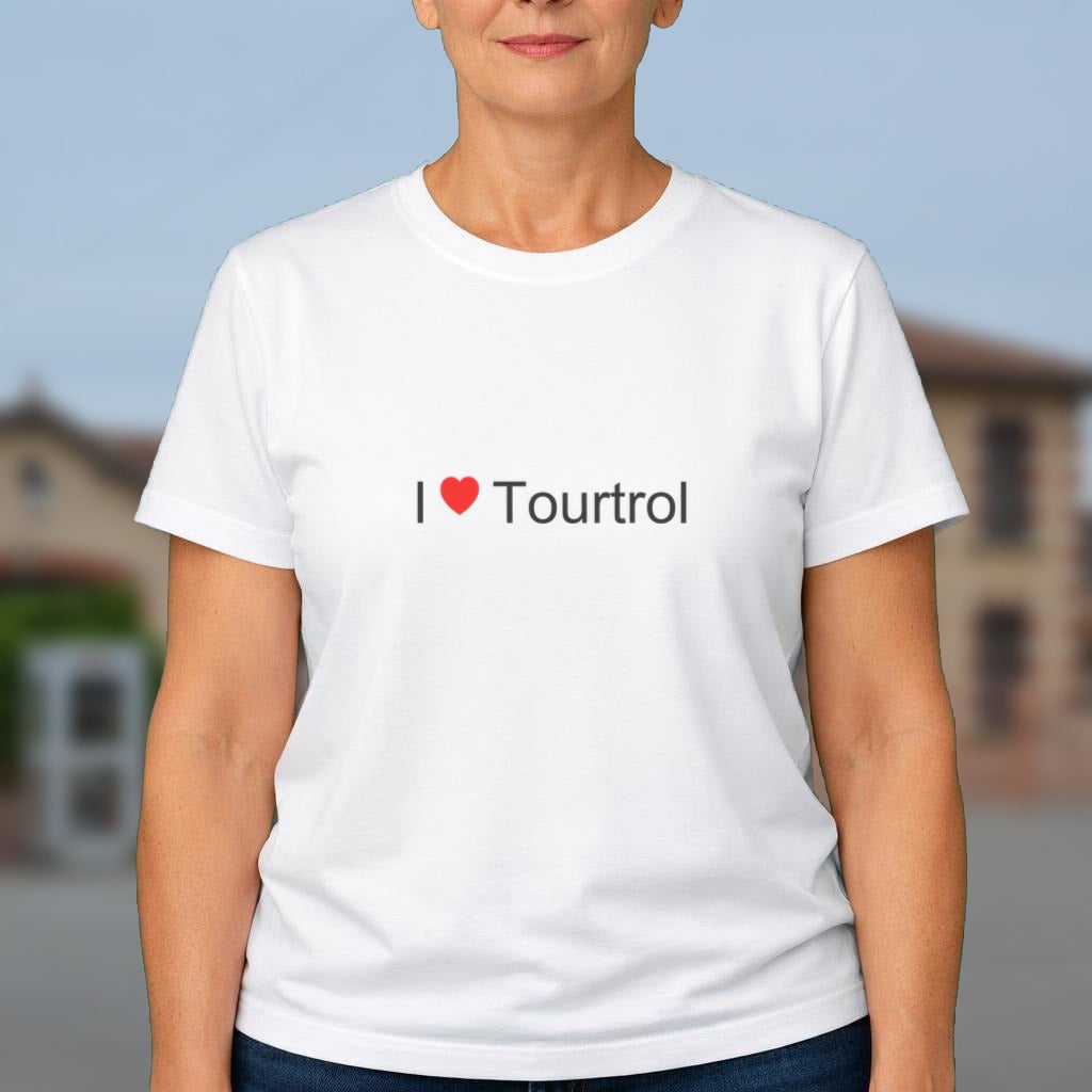 T-shirt I love Tourtrol porté