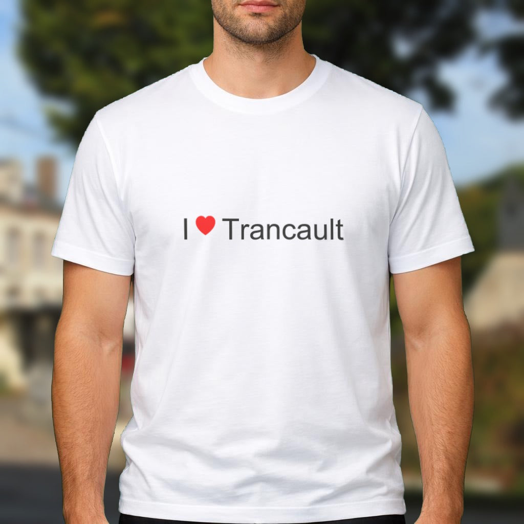 T-shirt I love Trancault porté