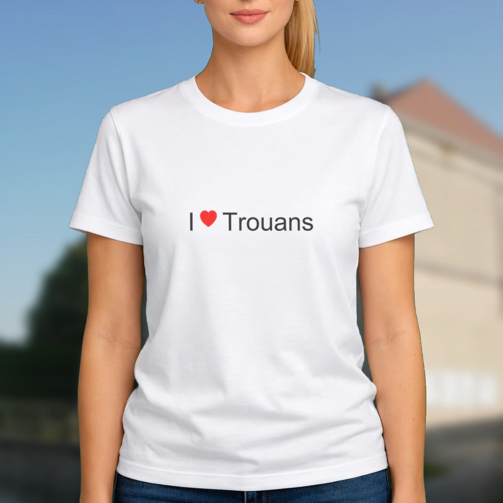 T-shirt I love Trouans porté