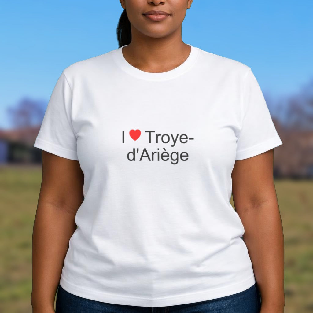 T-shirt I love Troye-d'Ariège porté