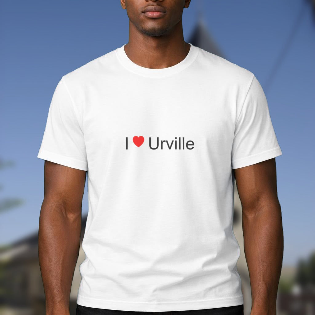 T-shirt I love Urville (10) porté