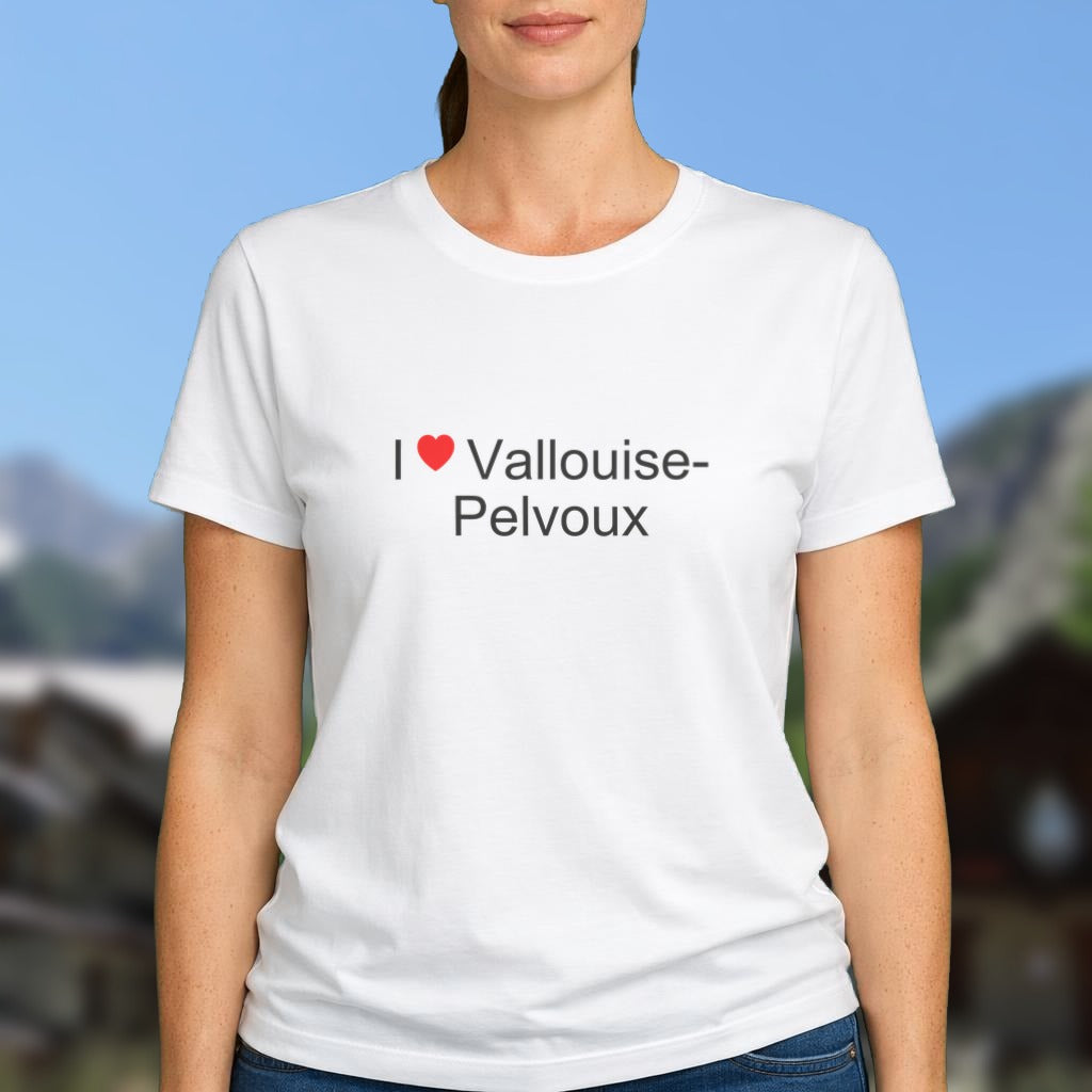 T-shirt I love Vallouise-Pelvoux porté
