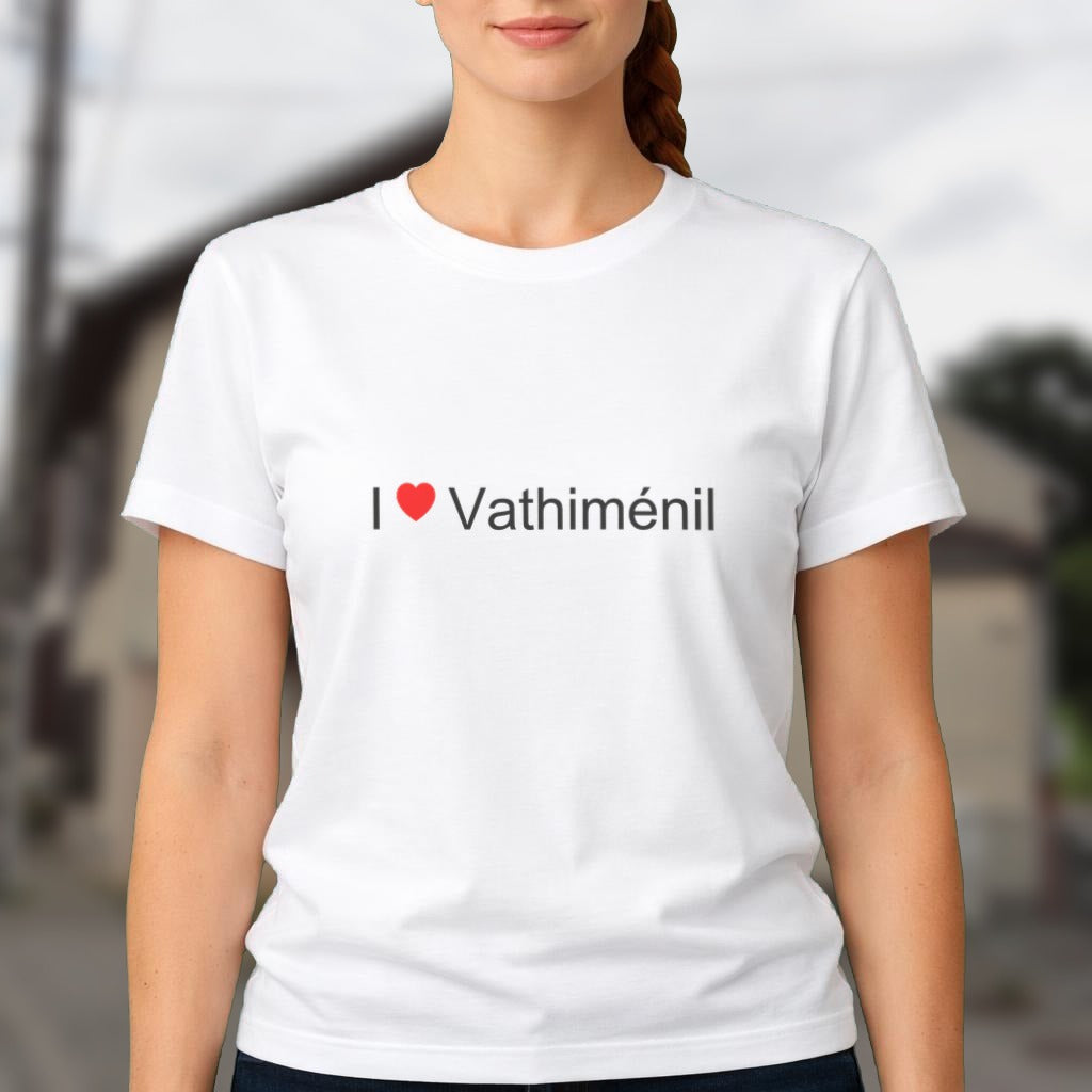 T-shirt I love Vathiménil porté