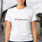 T-shirt I love Vathiménil porté
