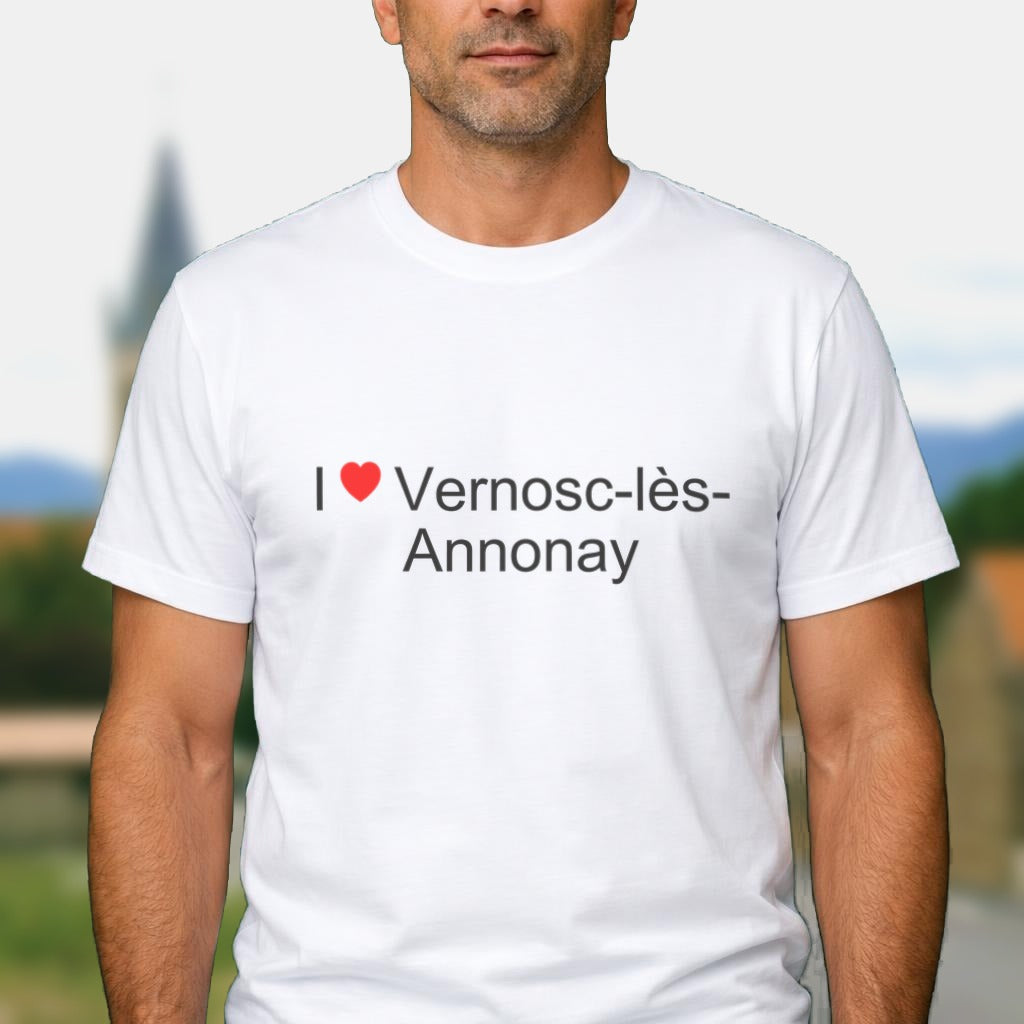 T-shirt I love Vernosc-lès-Annonay porté
