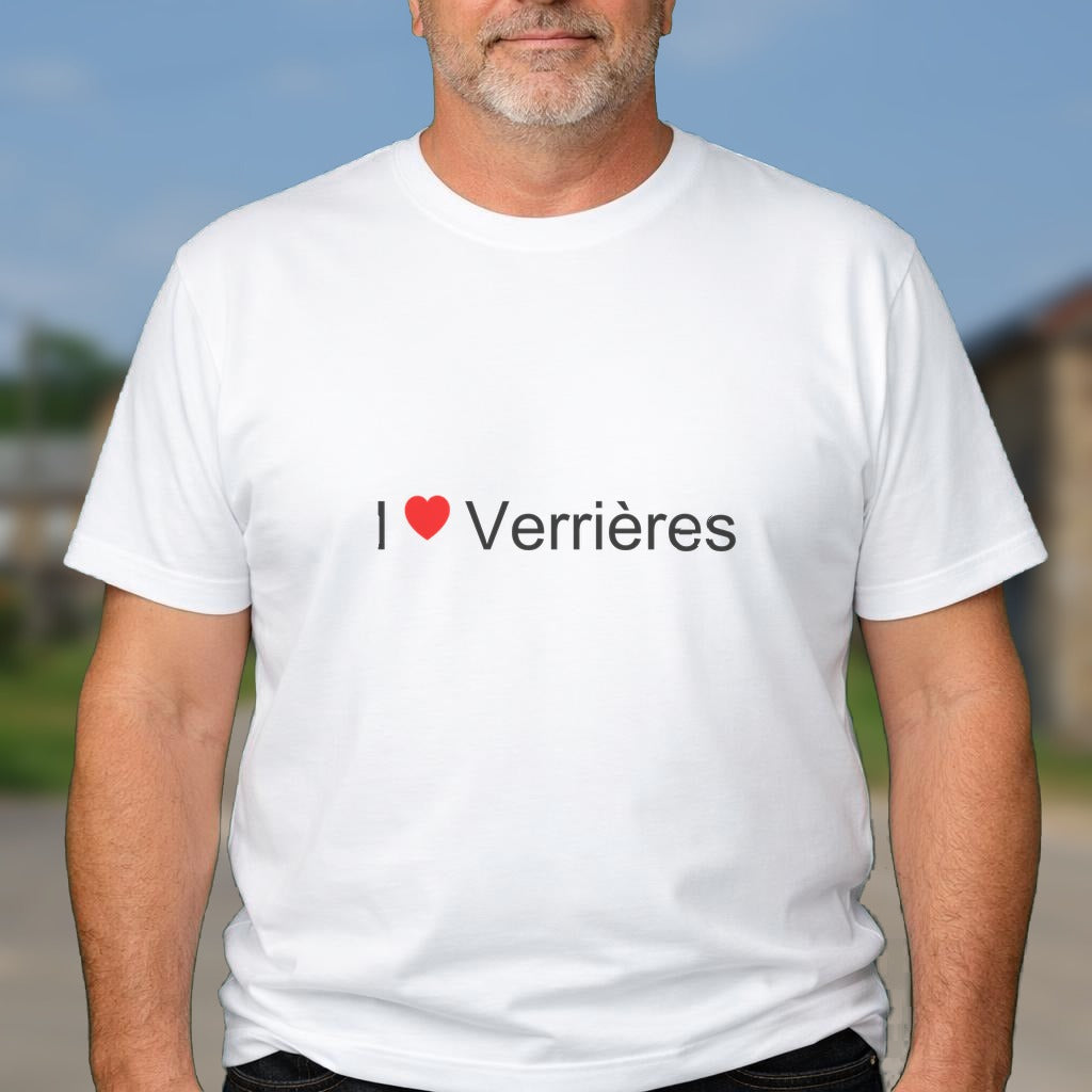 T-shirt I love Verrières (08)