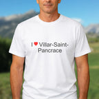 T-shirt I love Villar-Saint-Pancrace porté
