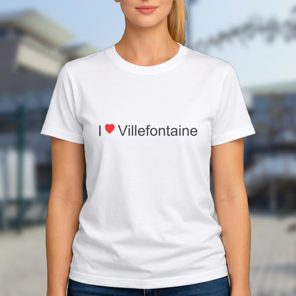 T-shirt I love Villefontaine
