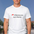 T-shirt I love Villeneuve-sur-Aisne porté