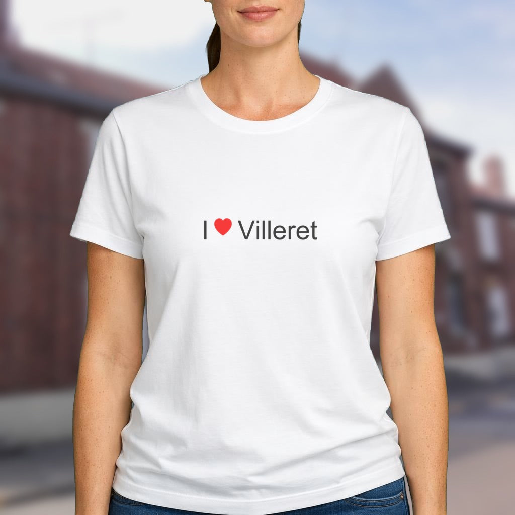 T-shirt I love Villeret
