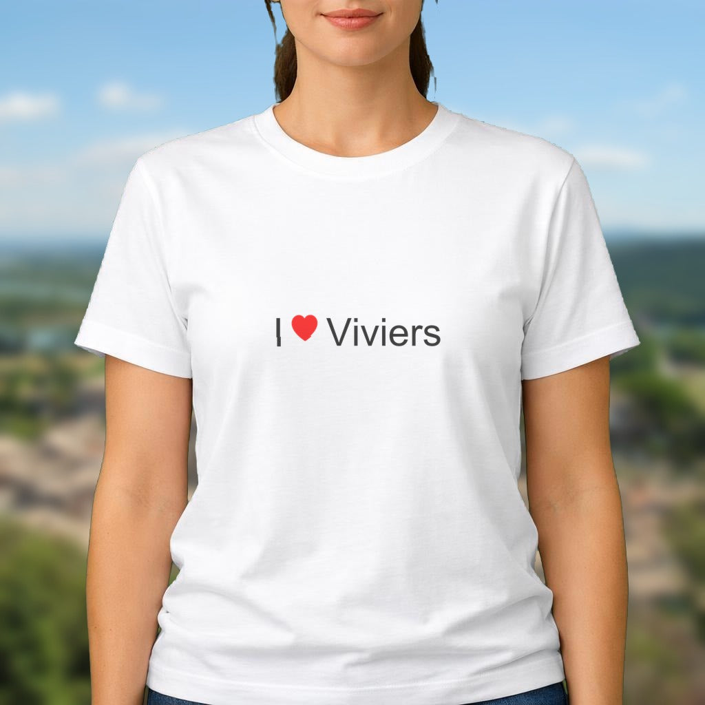 T-shirt I love Viviers (07)