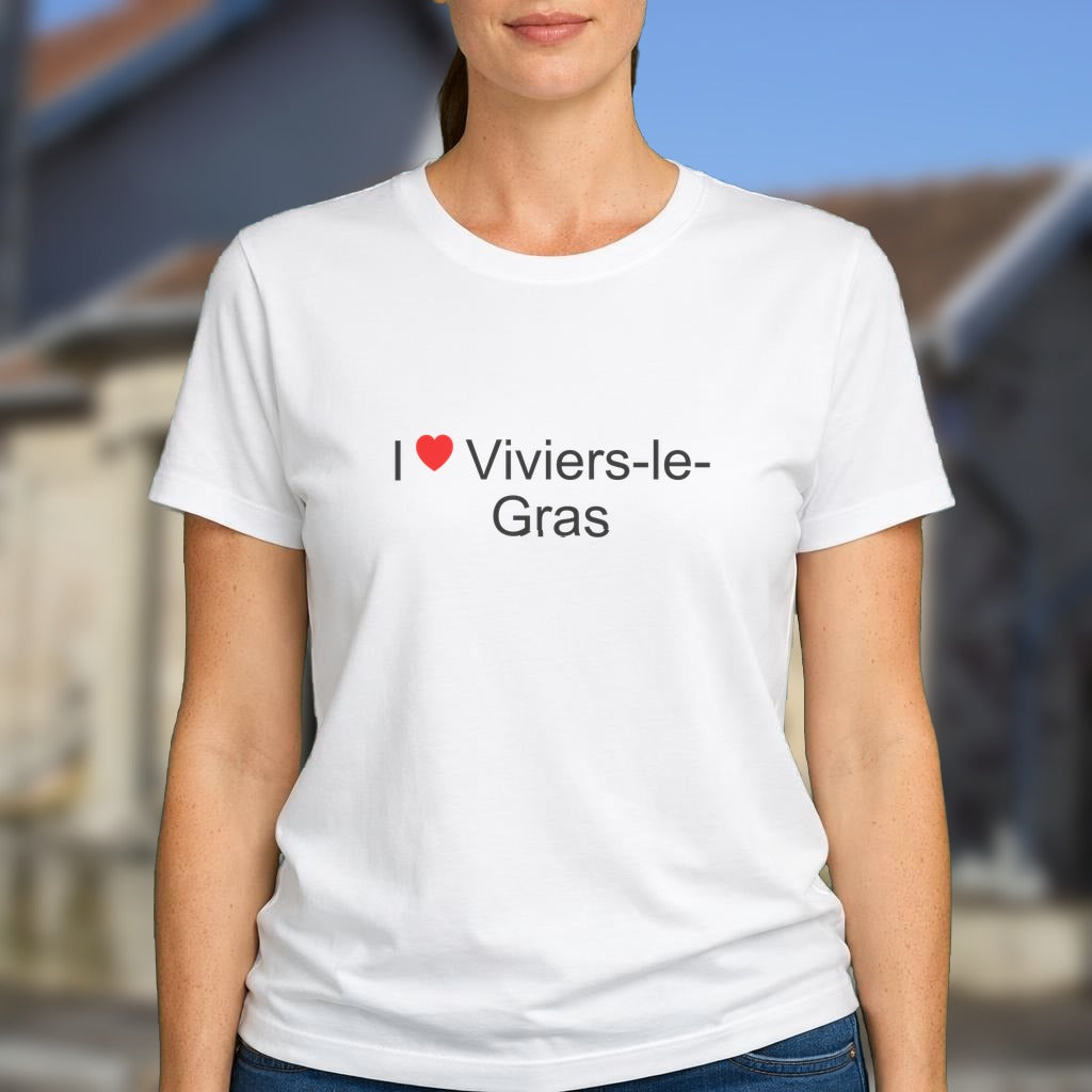 T-shirt I love Viviers-le-Gras