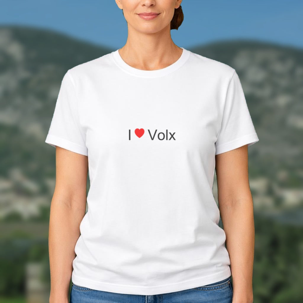 T-shirt I love Volx porté