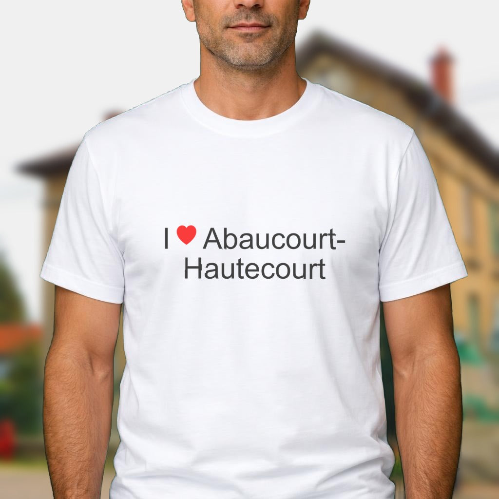 T-shirt I love abaucourt-hautecourt