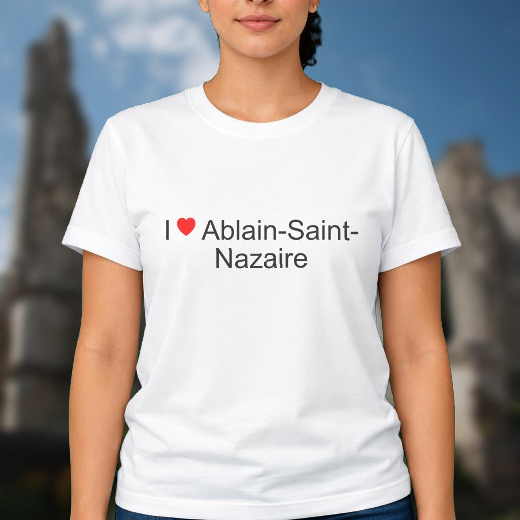 T-shirt I love ablain-saint-nazaire
